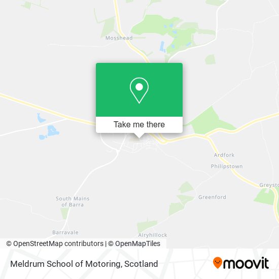 Meldrum School of Motoring map