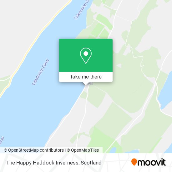 The Happy Haddock Inverness map