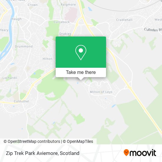 Zip Trek Park Aviemore map