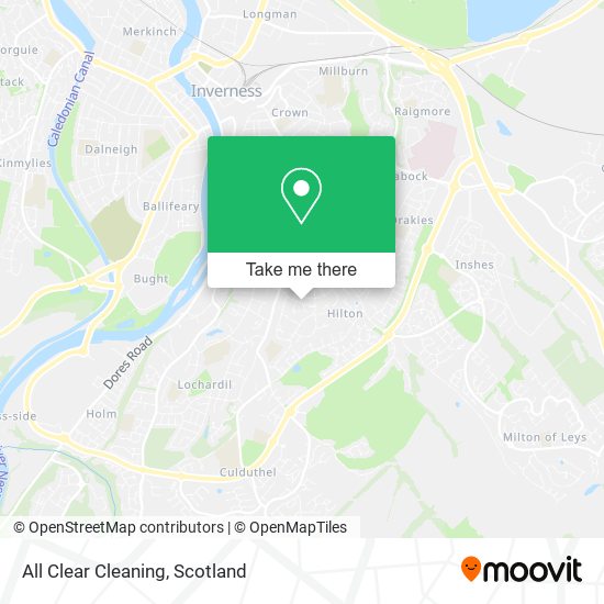 All Clear Cleaning map