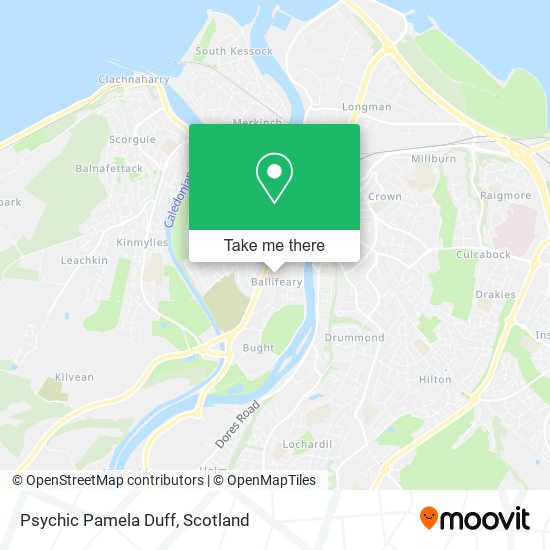 Psychic Pamela Duff map