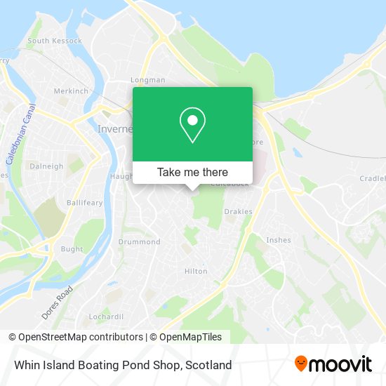 Whin Island Boating Pond Shop map