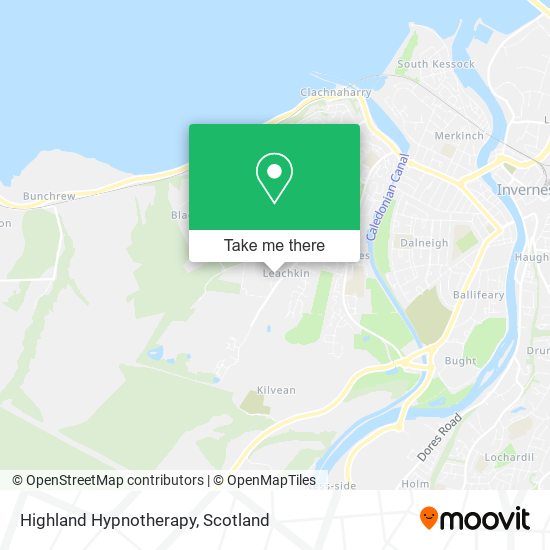 Highland Hypnotherapy map