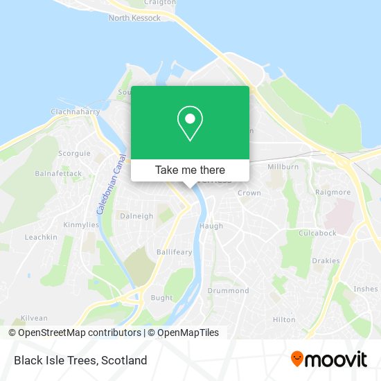 Black Isle Trees map