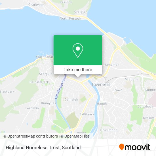 Highland Homeless Trust map