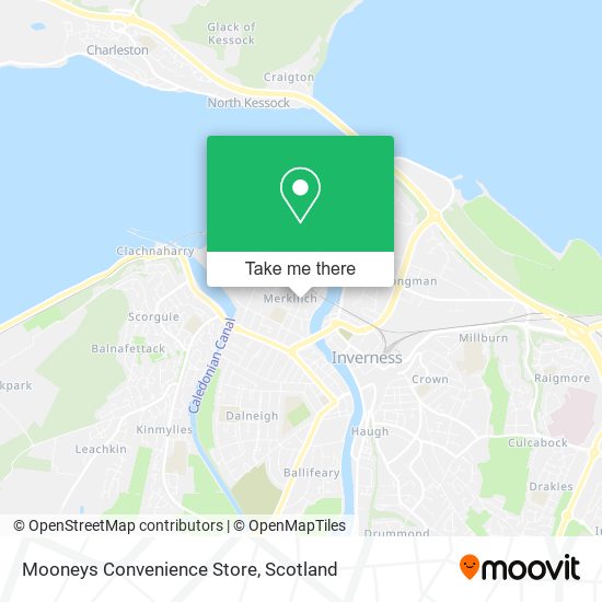 Mooneys Convenience Store map