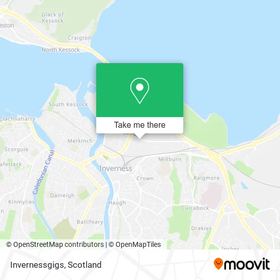 Invernessgigs map