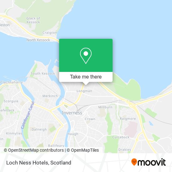 Loch Ness Hotels map