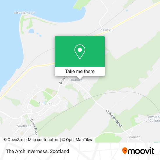 The Arch Inverness map