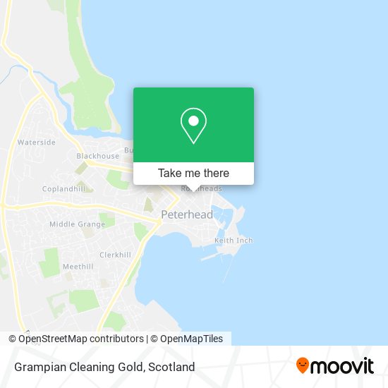 Grampian Cleaning Gold map