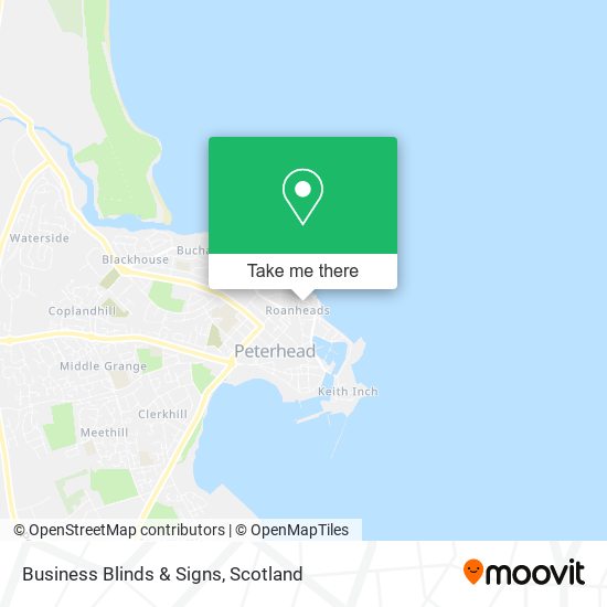 Business Blinds & Signs map