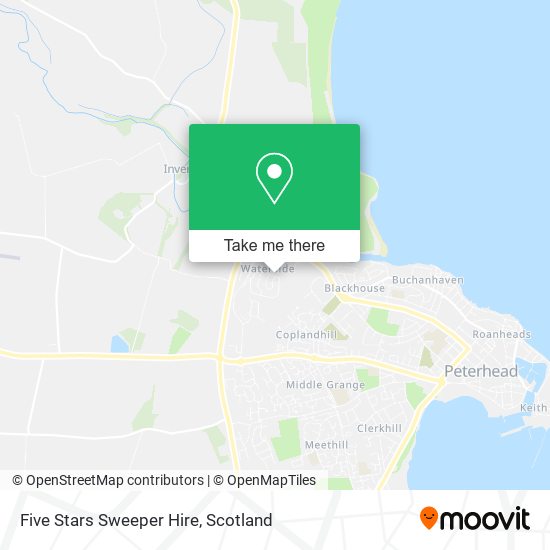 Five Stars Sweeper Hire map