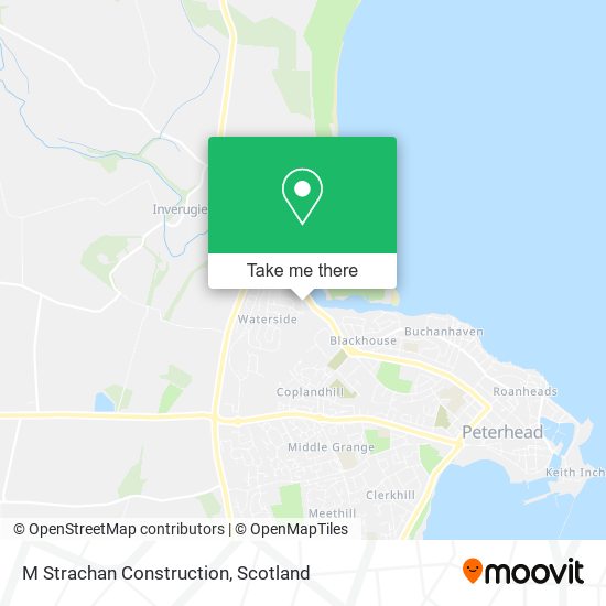 M Strachan Construction map