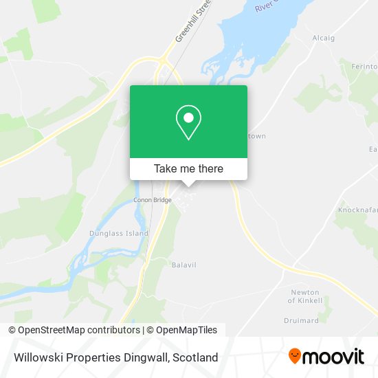 Willowski Properties Dingwall map