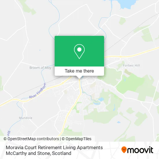 Moravia Court Retirement Living Apartments McCarthy and Stone map