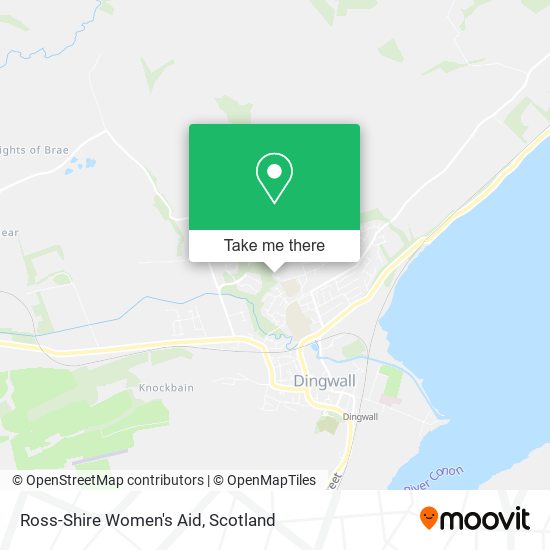 Ross-Shire Women's Aid map