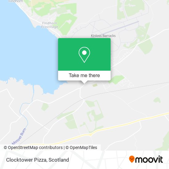 Clocktower Pizza map