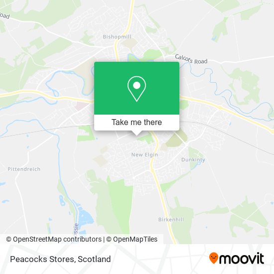 Peacocks Stores map