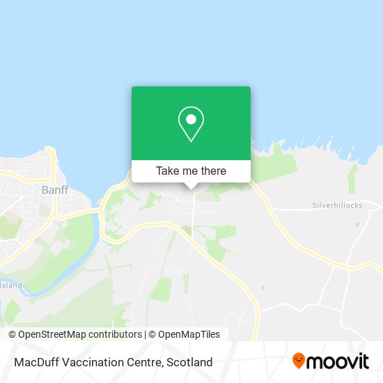 MacDuff Vaccination Centre map