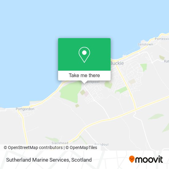 Sutherland Marine Services map