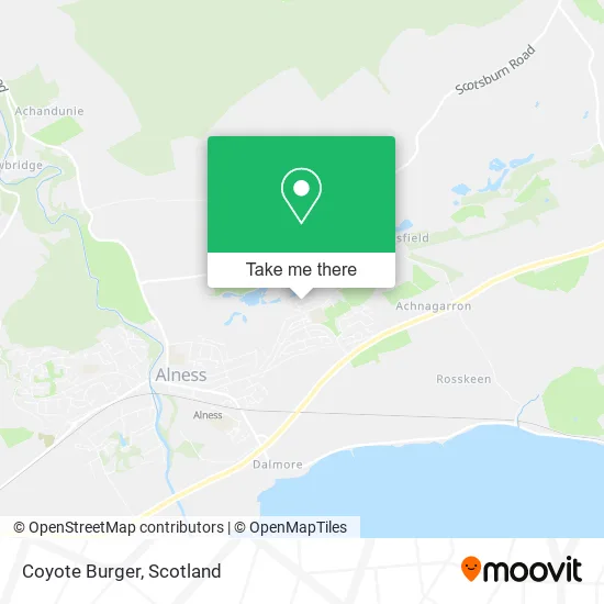 Coyote Burger map