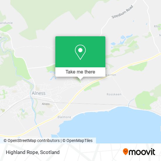 Highland Rope map