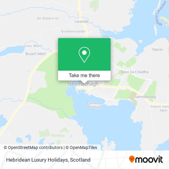 Hebridean Luxury Holidays map