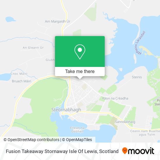 Fusion Takeaway Stornaway Isle Of Lewis map