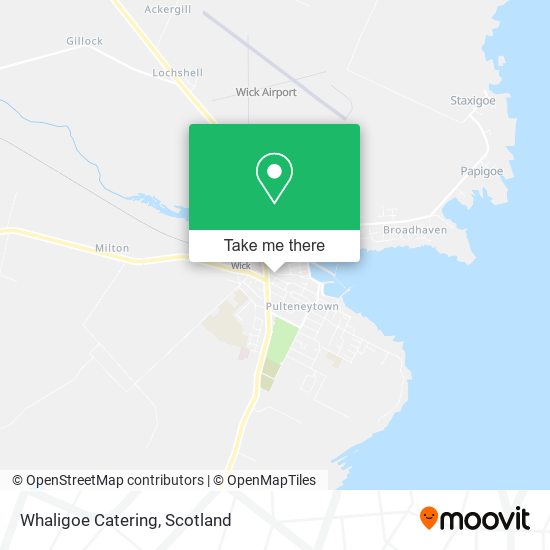 Whaligoe Catering map
