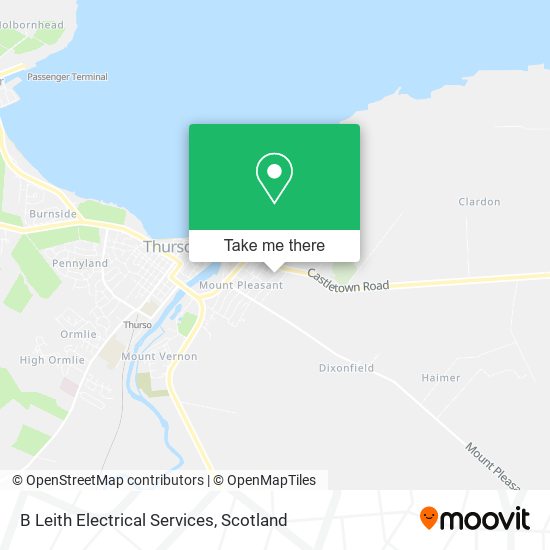B Leith Electrical Services map