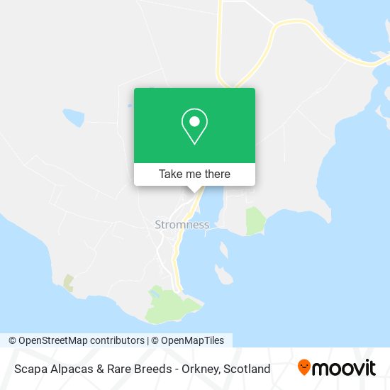 Scapa Alpacas & Rare Breeds - Orkney map