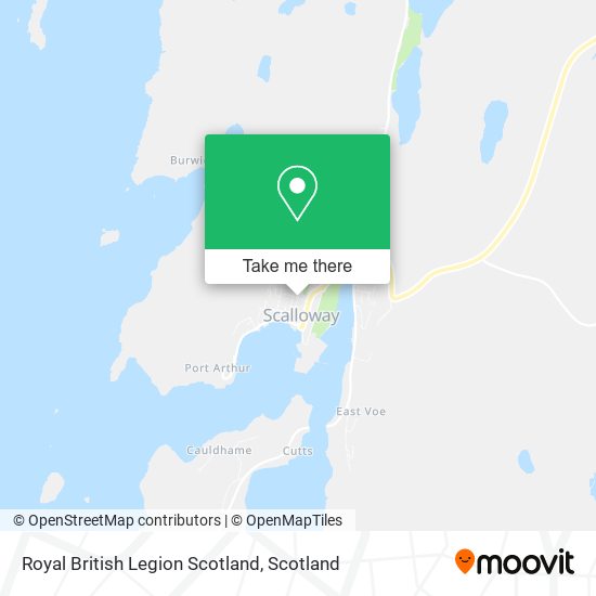 Royal British Legion Scotland map
