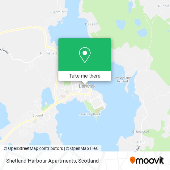 Shetland Harbour Apartments map