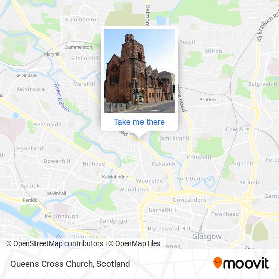 Queens Cross Church map