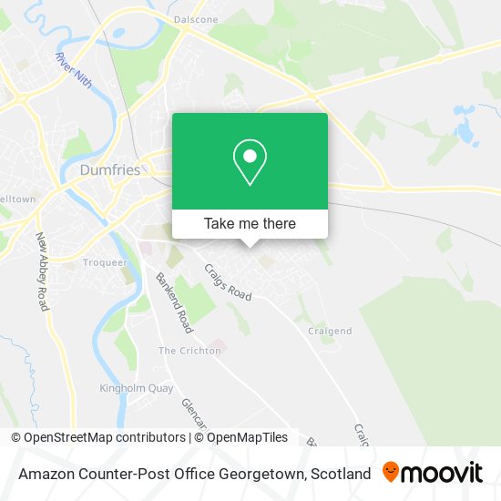 Amazon Counter-Post Office Georgetown map