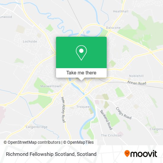 Richmond Fellowship Scotland map