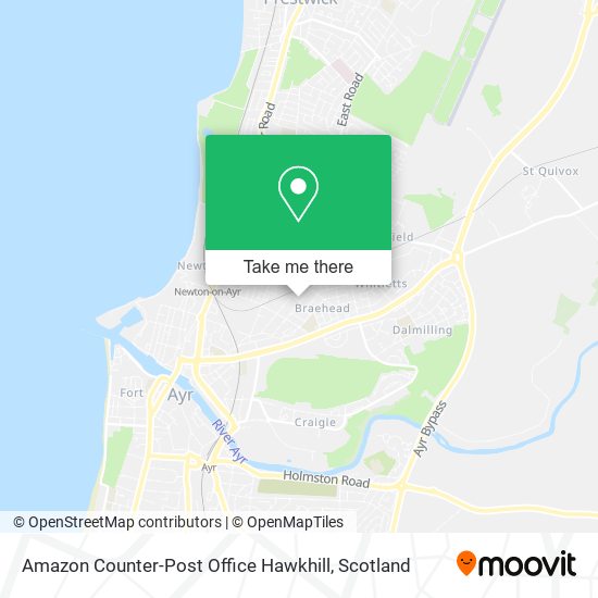 Amazon Counter-Post Office Hawkhill map