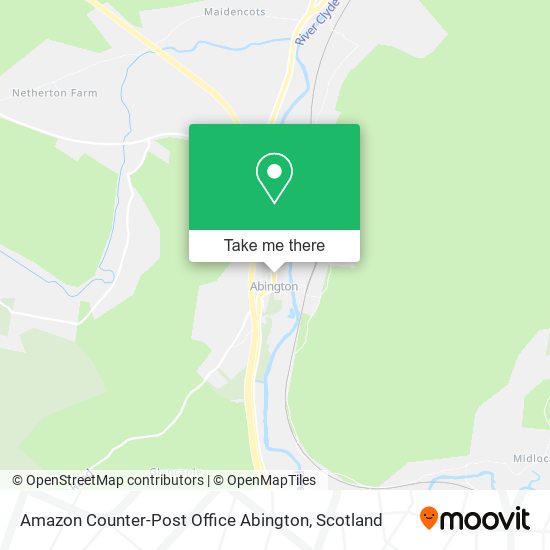 Amazon Counter-Post Office Abington map