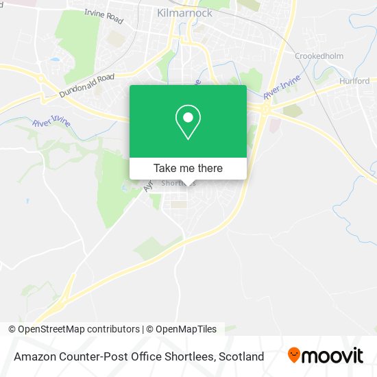 Amazon Counter-Post Office Shortlees map