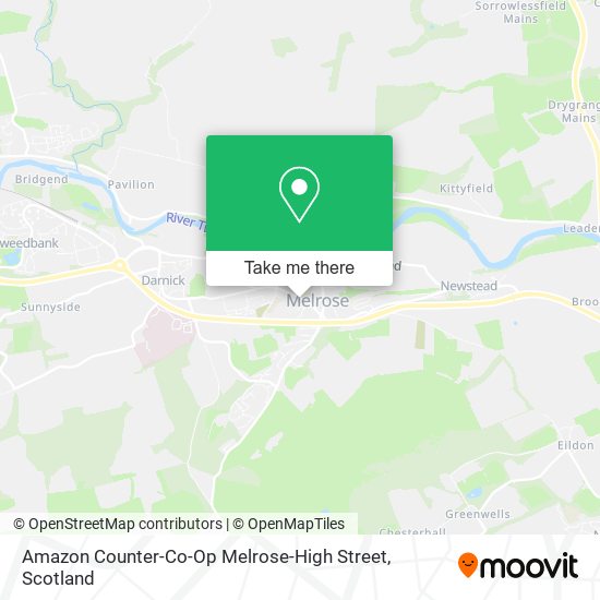 Amazon Counter-Co-Op Melrose-High Street map