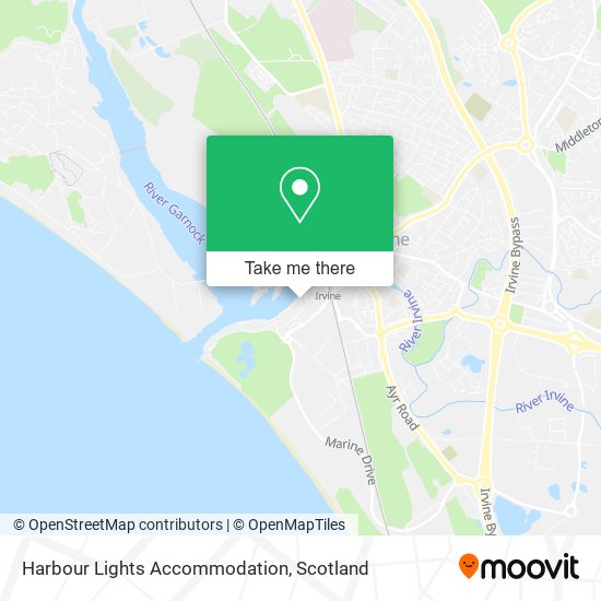 Harbour Lights Accommodation map