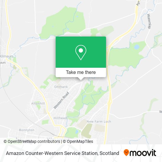 How to get to Amazon CounterWestern Service Station in Kilmarnock by