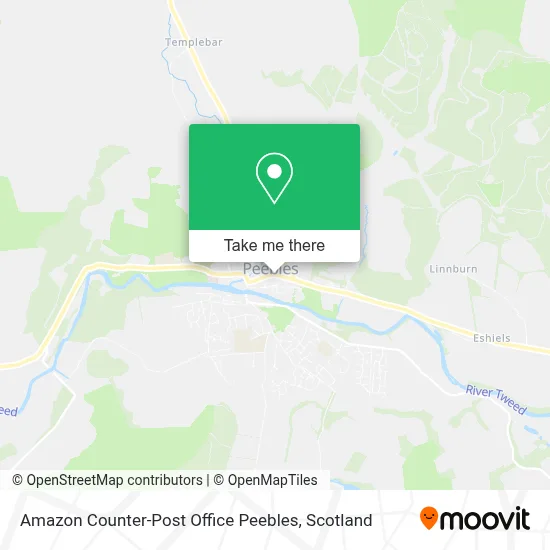 Amazon Counter-Post Office Peebles map