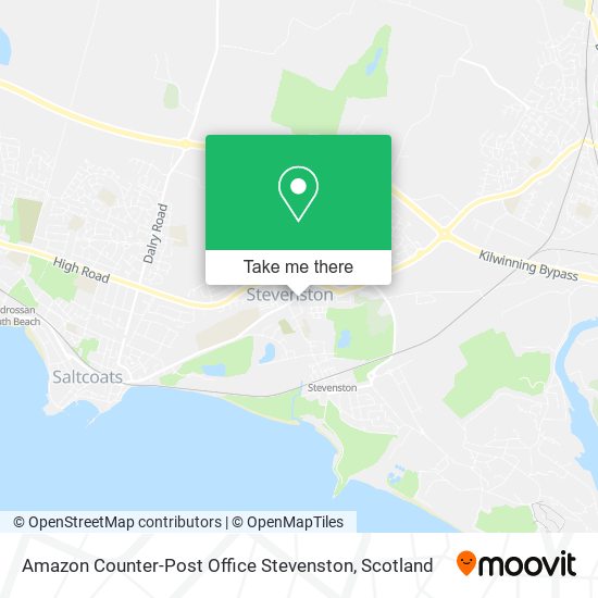 Amazon Counter-Post Office Stevenston map