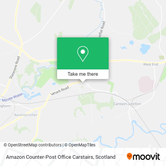 Amazon Counter-Post Office Carstairs map