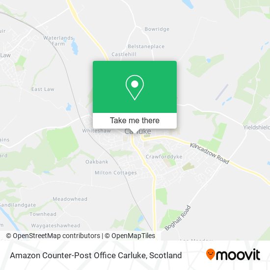 Amazon Counter-Post Office Carluke map