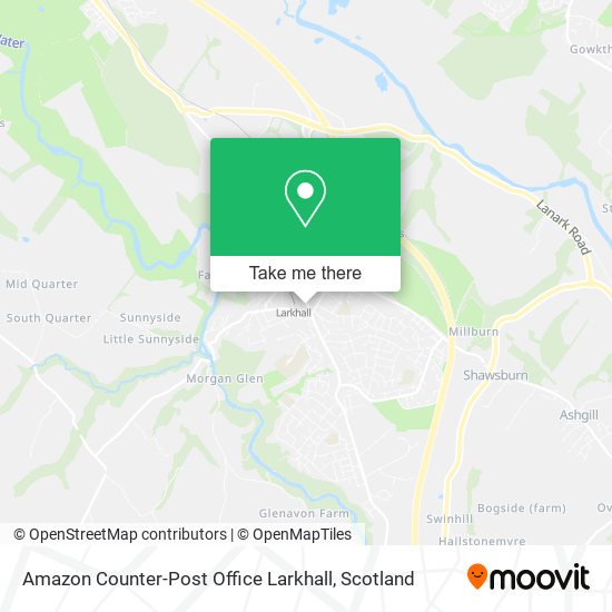Amazon Counter-Post Office Larkhall map