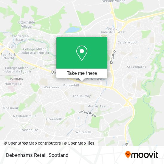 Debenhams Retail map