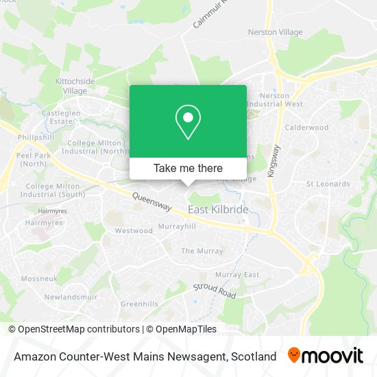 Amazon Counter-West Mains Newsagent map