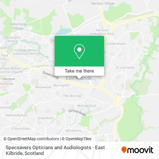 Specsavers Opticians and Audiologists - East Kilbride map